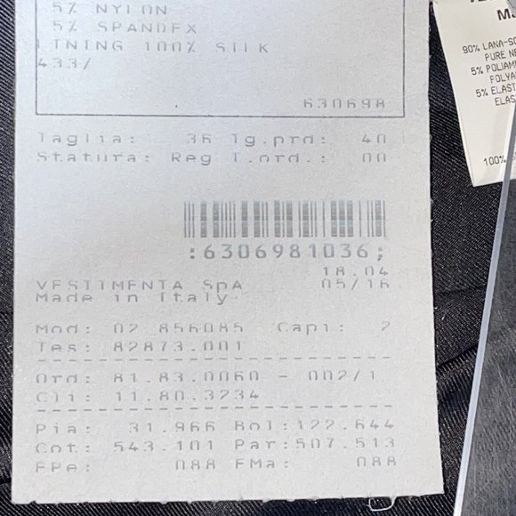 emanuel ungaro Black Colored Jacket Vestimenta Spa Size 4 - Picture 9 of 9